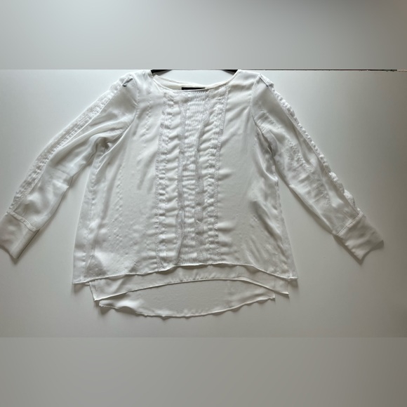 WHBM - Ecru Long Sleeve Tunic With Split Back - Picture 3 of 12